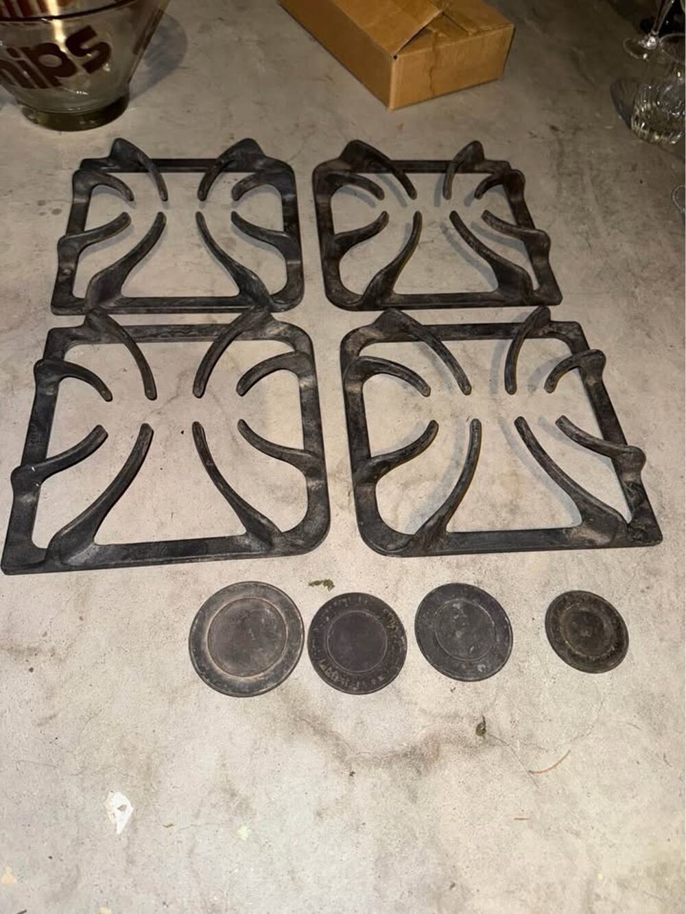 Frigidaire,Kenmore Rang Grats Replacement Part # 316202405 Cast Iron Rack 4 Pcs